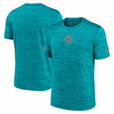Miami Dolphins Big & Tall Sideline Velocity Performance T-Shirt - Aqua - Nike