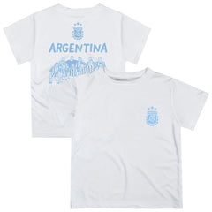 Argentina National Team Vive La Fete Youth Impressions Artwork Icons T-Shirt White