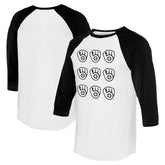 Milwaukee Brewers Tiny Turnip Women's Logo Grid 3/4 Sleeve Raglan T-Shirt for sale