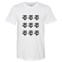 Minnesota Twins Tiny Turnip Women's Logo Grid T-Shirt for sale