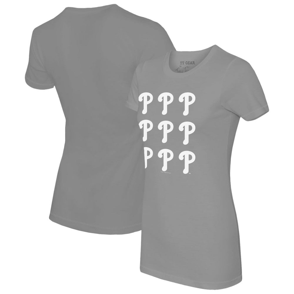 Philadelphia Phillies Tiny Turnip Women's Logo Grid T-Shirt Online