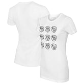 Milwaukee Brewers Tiny Turnip Women's Logo Grid T-Shirt Near Me