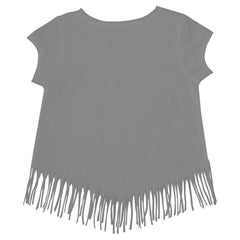 Minnesota Twins Tiny Turnip Girls Youth Logo Grid Fringe T-Shirt Outlet
