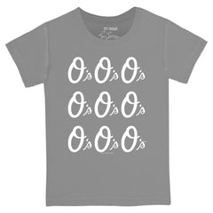 Baltimore Orioles Tiny Turnip Youth Logo Grid T-Shirt Discount