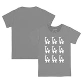 Los Angeles Dodgers Tiny Turnip Youth Logo Grid T-Shirt Online