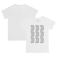 Boston Red Sox Tiny Turnip Youth Logo Grid T-Shirt Outlet
