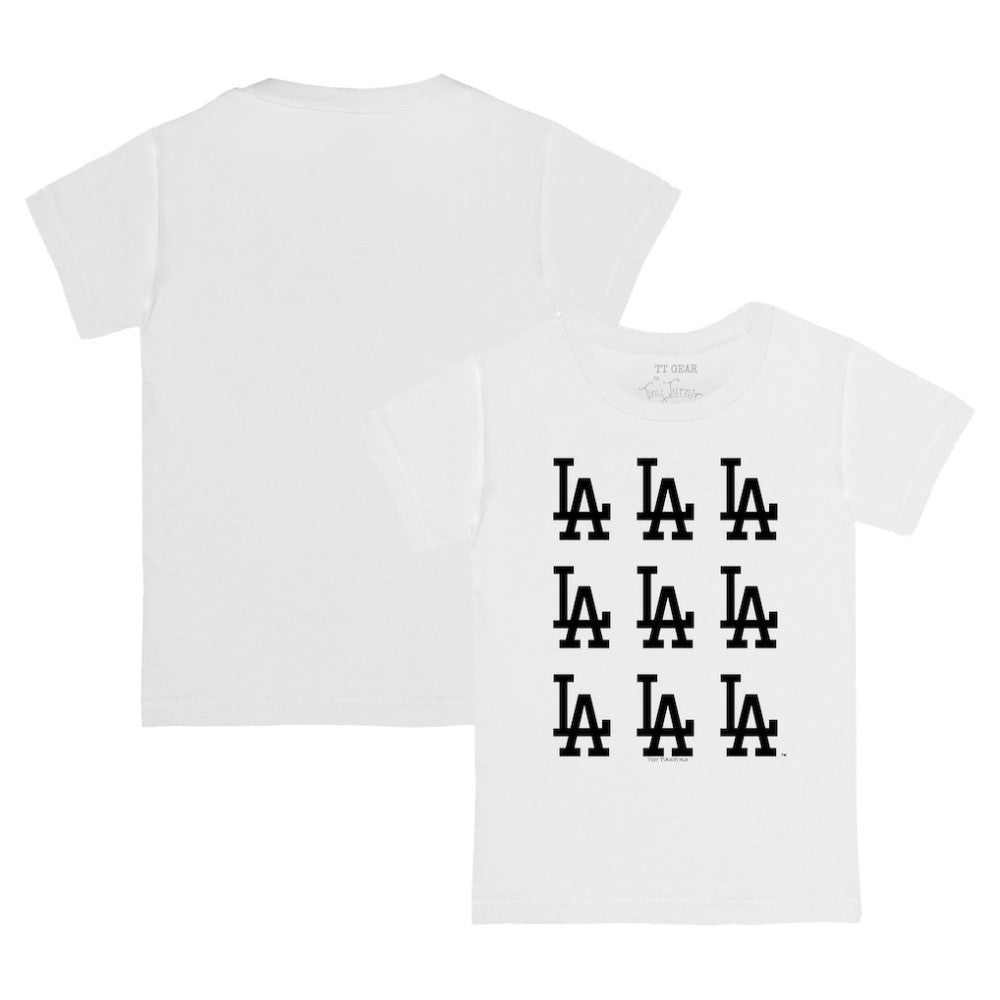 Los Angeles Dodgers Tiny Turnip Youth Logo Grid T-Shirt Sale