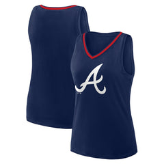 Atlanta Braves Women's Plus Sized Stellar Win V-Neck Tank Top Online