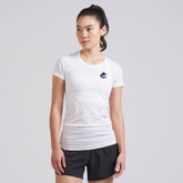 Vancouver Canucks lululemon Women's Swiftly Tech Short-Sleeve Shirt 2.0 - White | NHL Lifestyle