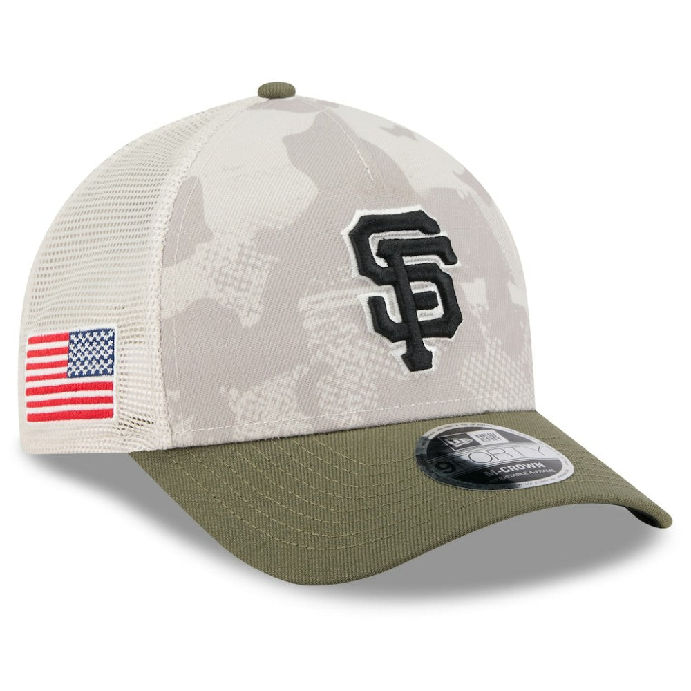 San Francisco Giants New Era 2025 Armed Forces Day 9FORTY M-Crown A-Frame Adjustable Hat Outlet