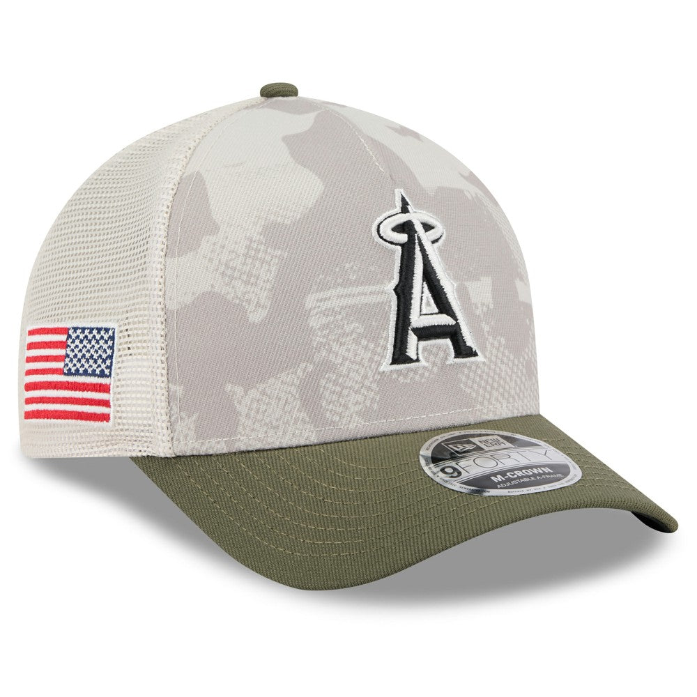 Los Angeles Angels New Era 2025 Armed Forces Day 9FORTY M-Crown A-Frame Adjustable Hat Near Me