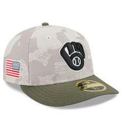 Milwaukee Brewers New Era 2025 Armed Forces Day Low Profile 59FIFTY Fitted Hat Outlet