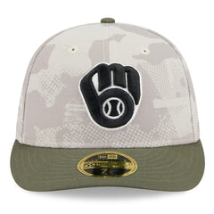 Milwaukee Brewers New Era 2025 Armed Forces Day Low Profile 59FIFTY Fitted Hat Outlet