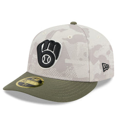 Milwaukee Brewers New Era 2025 Armed Forces Day Low Profile 59FIFTY Fitted Hat Outlet
