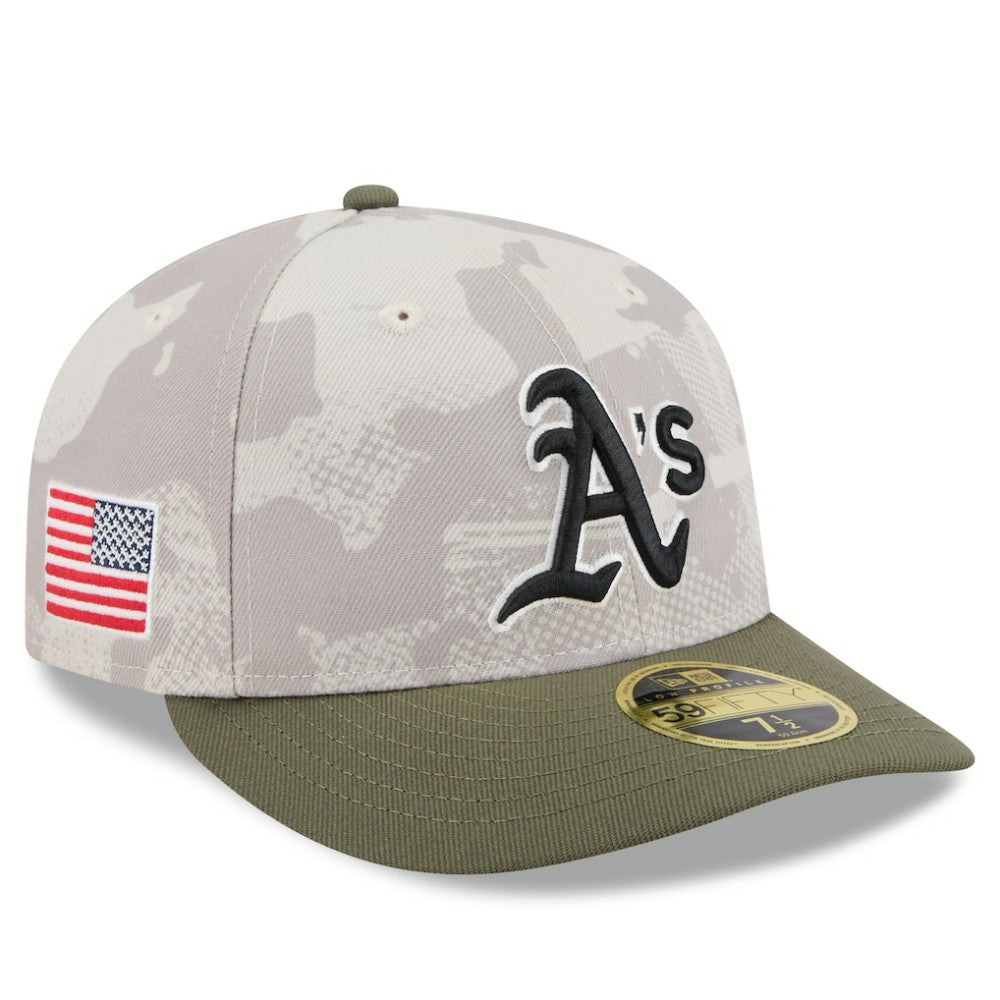 Athletics New Era 2025 Armed Forces Day Low Profile 59FIFTY Fitted Hat Near Me