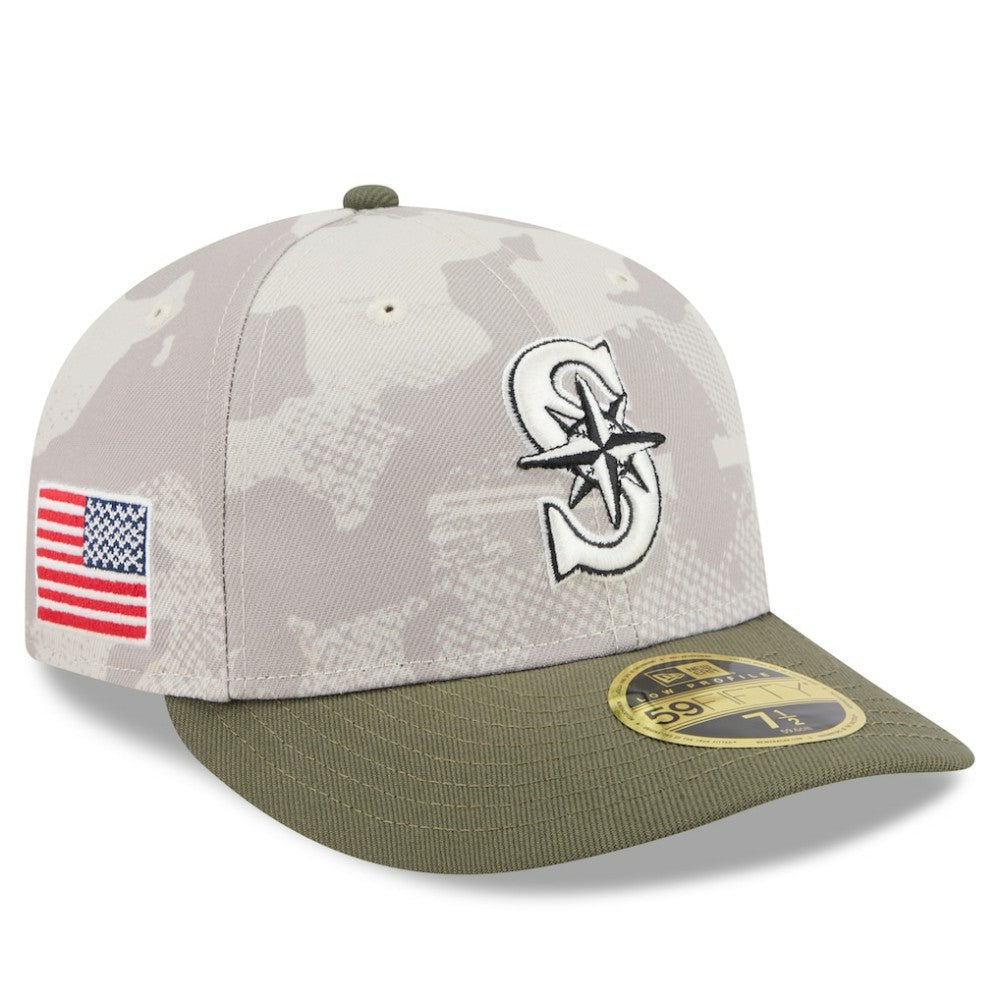 Seattle Mariners New Era 2025 Armed Forces Day Low Profile 59FIFTY Fitted Hat for sale