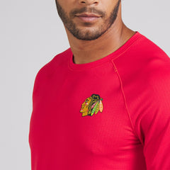 Chicago Blackhawks lululemon Metal Vent Tech Short-Sleeve Shirt - True Red | NHL discount