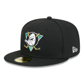 Anaheim Ducks New Era Core 59FIFTY Fitted Hat - Black | New Era on sale