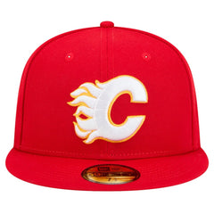 Calgary Flames New Era Core 59FIFTY Fitted Hat - Red | New Era near me