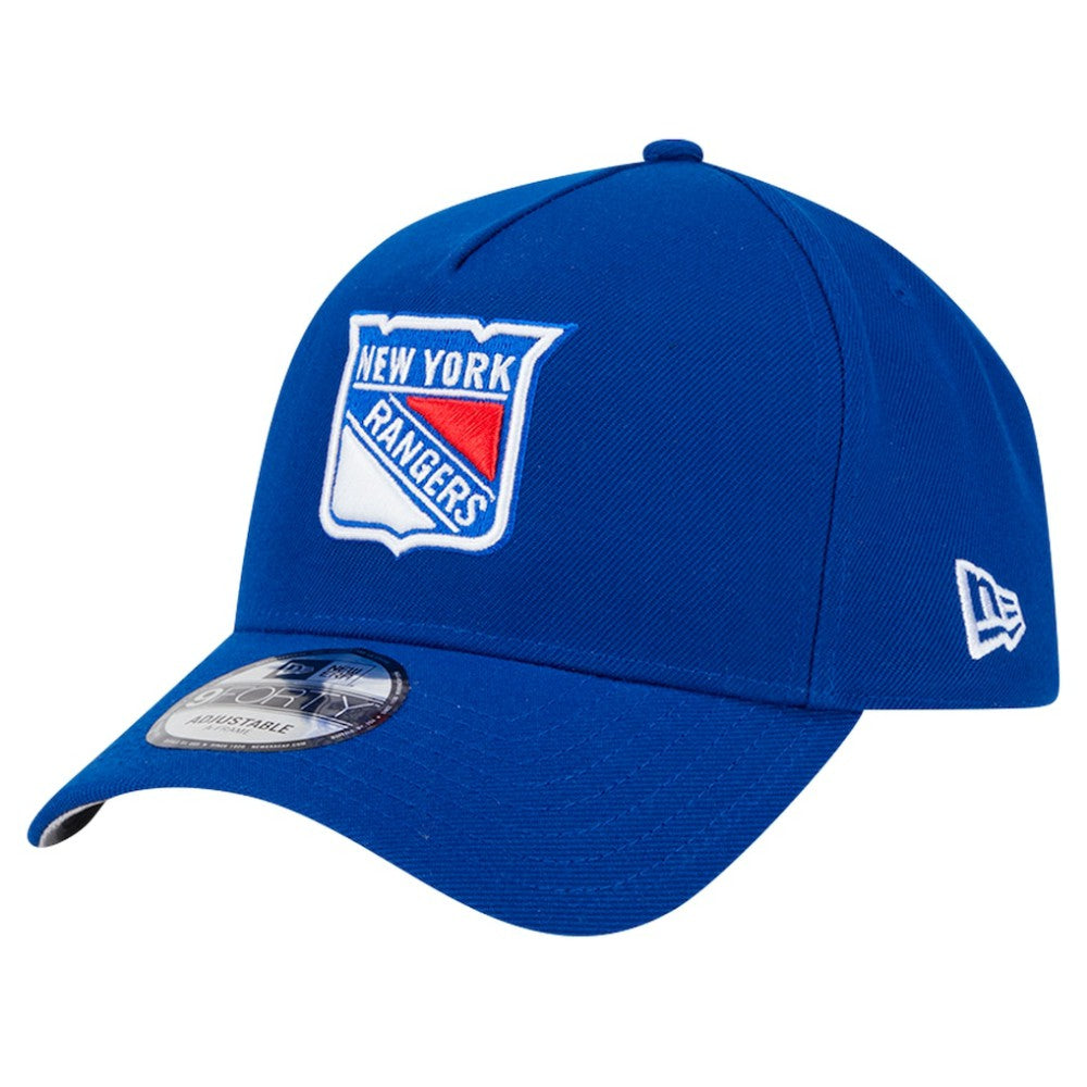 New York Rangers New Era Core A-Frame 9FORTY Adjustable Hat - Blue | New Era sale