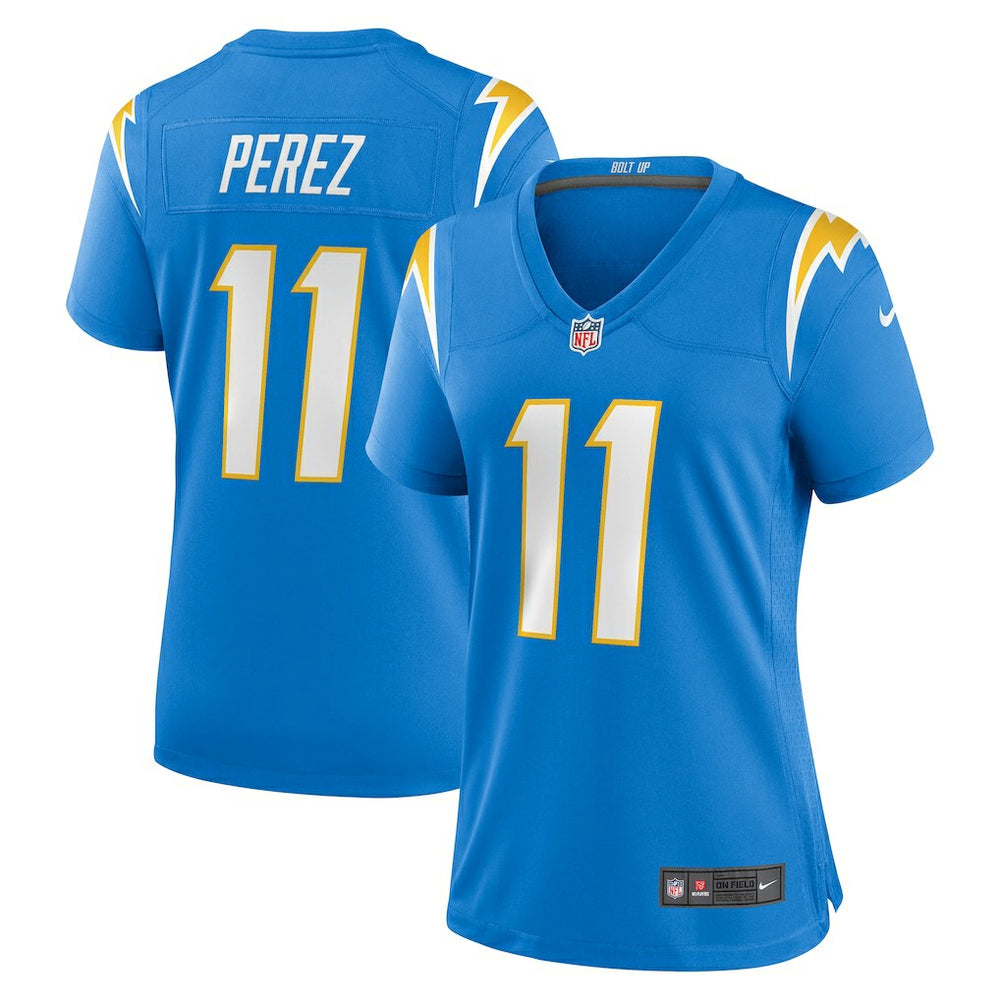 Luis Perez Los Angeles Chargers Women's Team Game Jersey - Powder Blue - Nike