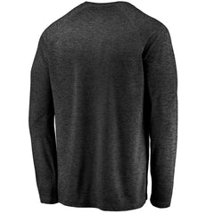 Green Bay Packers Iconic Striated Dark Logo Raglan Long Sleeve T-Shirt - Black - Fanatics