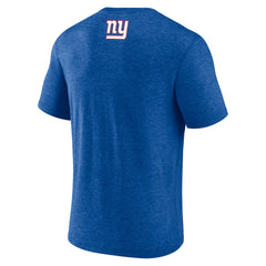 New York Giants Tri-Blend Helmet End Around T-Shirt - Heather Royal - Fanatics