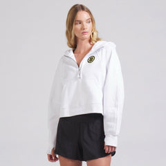 Boston Bruins lululemon Women's Scuba Oversized Half-Zip Hoodie - White | NHL on sale