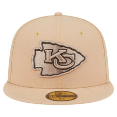Kansas City Chiefs New Era Candied Pecan 59FIFTY Fitted Hat - Tan - NFL