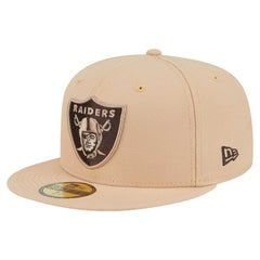 Las Vegas Raiders New Era Candied Pecan 59FIFTY Fitted Hat - Tan - NFL