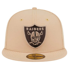 Las Vegas Raiders New Era Candied Pecan 59FIFTY Fitted Hat - Tan - NFL