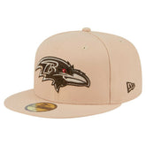 Baltimore Ravens New Era Candied Pecan 59FIFTY Fitted Hat - Tan - NFL