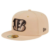 Cincinnati Bengals New Era Candied Pecan 59FIFTY Fitted Hat - Tan - NFL