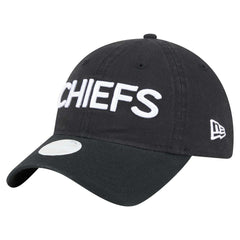 Kansas City Chiefs New Era Women's Cece 9TWENTY Adjustable Hat - Black - NFL