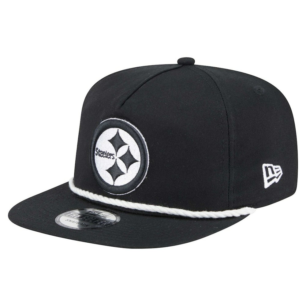 Pittsburgh Steelers New Era B-Dub Golfer Snapback Hat - Black - NFL