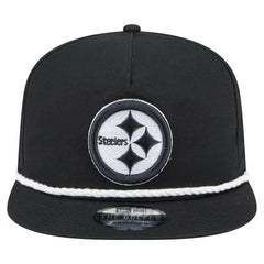 Pittsburgh Steelers New Era B-Dub Golfer Snapback Hat - Black - NFL