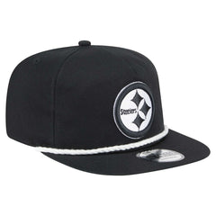 Pittsburgh Steelers New Era B-Dub Golfer Snapback Hat - Black - NFL