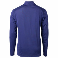 Kansas City Royals Cutter & Buck Big & Tall Virtue Eco Pique Micro Stripe Recycled Quarter-Zip Pullover Top Online