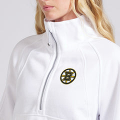 Boston Bruins lululemon Women's Scuba Oversized Half Zip Top - White | NHL on sale