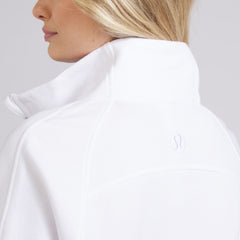 Chicago Blackhawks lululemon Women's Scuba Oversized Half Zip Top - White | NHL near me