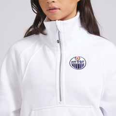 Edmonton Oilers lululemon Women's Scuba Oversized Half Zip Top - White | NHL sale