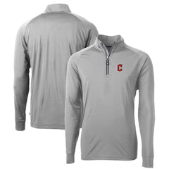 Cleveland Guardians Cutter & Buck Big & Tall Adapt Eco Knit Stretch Recycled Raglan DryTec Quarter-Zip Top Online