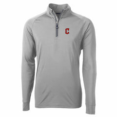 Cleveland Guardians Cutter & Buck Big & Tall Adapt Eco Knit Stretch Recycled Raglan DryTec Quarter-Zip Top Online