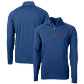 Philadelphia Phillies Cutter & Buck Big & Tall Adapt Eco Knit Stretch Recycled Quarter-Zip Pullover Top for sale