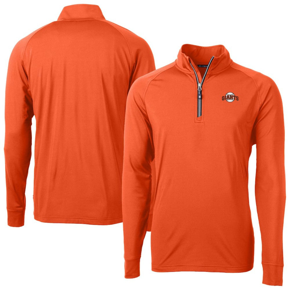 San Francisco Giants Cutter & Buck Adapt Eco Knit Stretch Recycled Quarter-Zip Pullover Top Discount