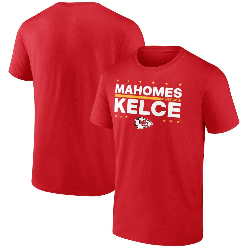 Patrick Mahomes & Travis Kelce Kansas City Chiefs Election Players T-Shirt - Red - NFL