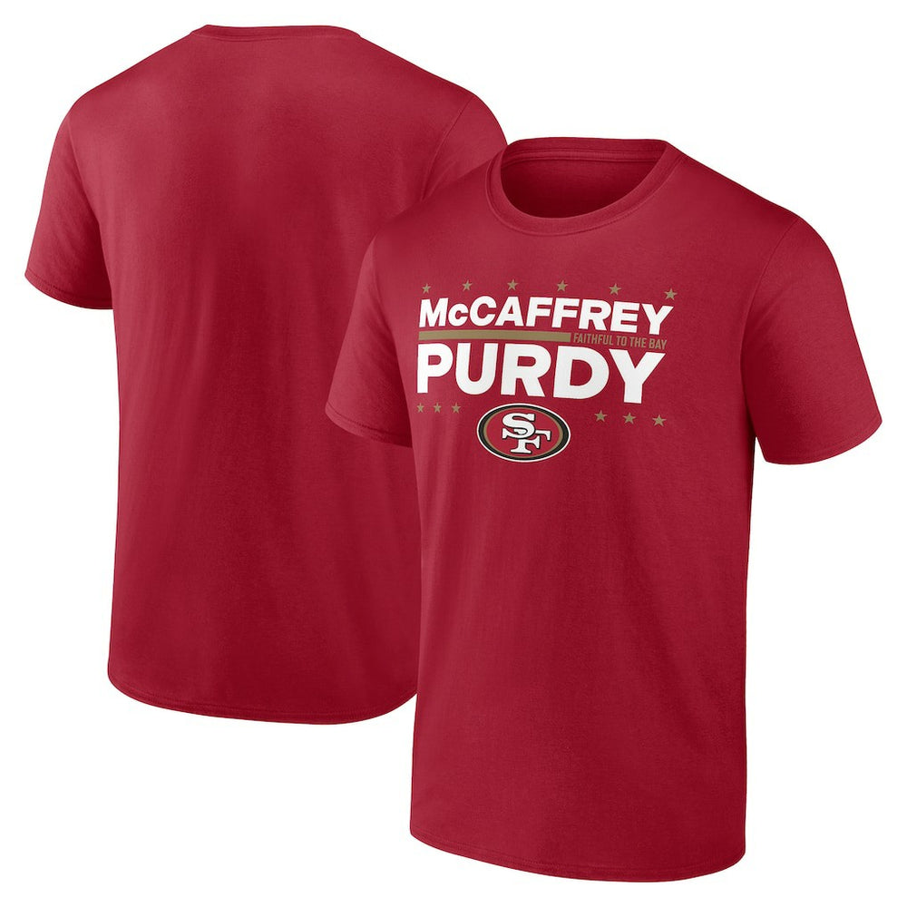 Christian McCaffrey & Brock Purdy San Francisco 49ers Election Players T-Shirt - Scarlet - NFL
