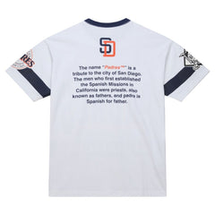 San Diego Padres Mitchell & Ness Cooperstown Collection Team Origins Premium T-Shirt Outlet