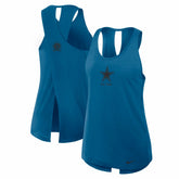 Dallas Cowboys Women's Glory Open-Back Crisscross Dri-FIT Tank Top - Navy - Nike
