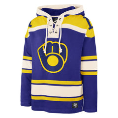 Milwaukee Brewers '47 Superior Lacer Pullover Hoodie for sale